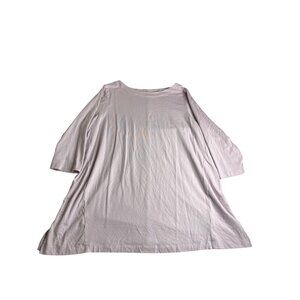J. Jill Luxe Supima 3/4 Sleeve Tunic Womens Size 1X Light Purple